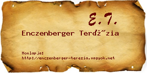 Enczenberger Terézia névjegykártya